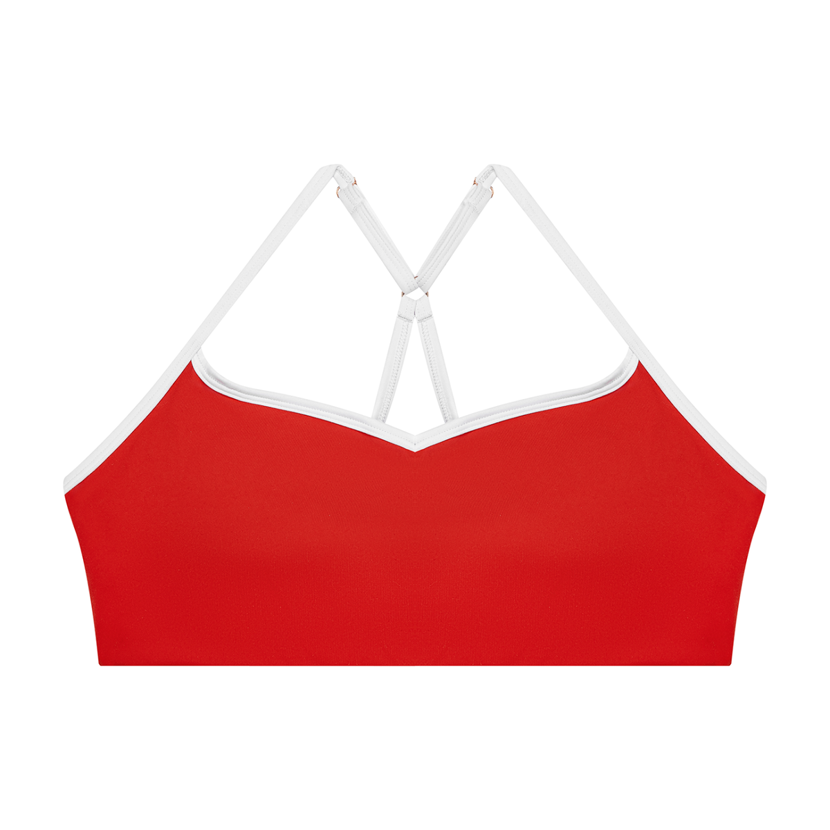 Contrast Strappy Sports Bra – Black & White | Global Fitness Co.