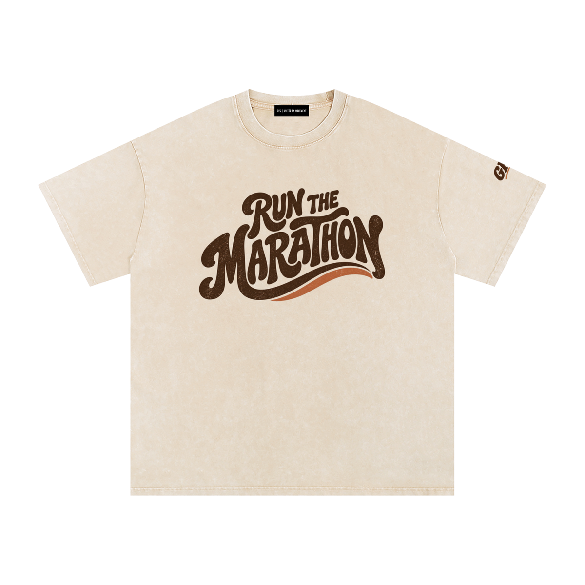 Run the Marathon Stonewash Tee | Global Fitness Co.