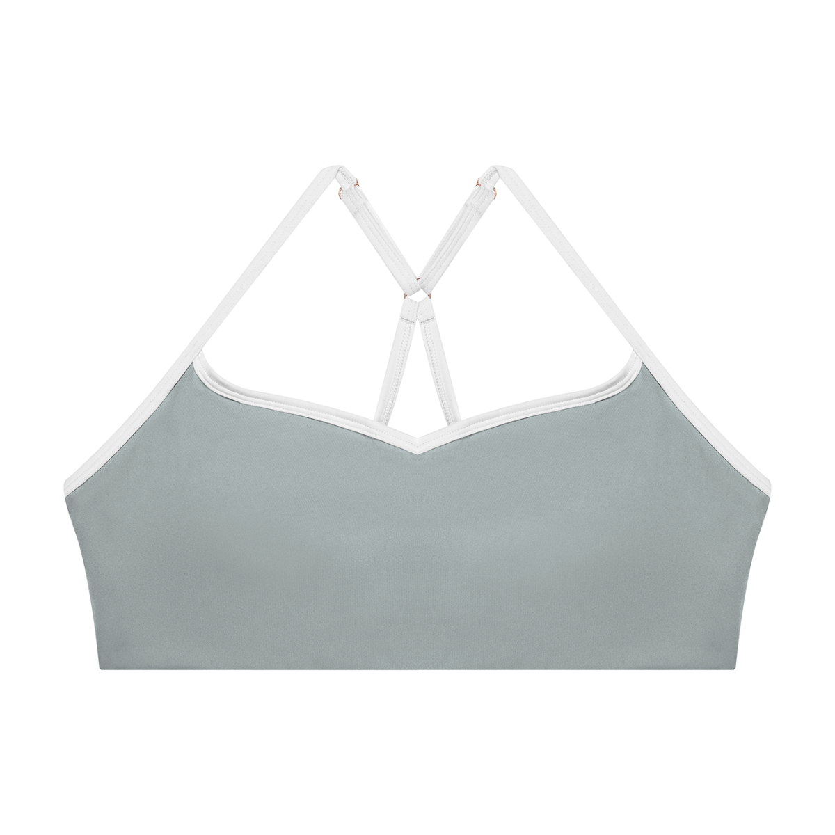 Contrast Strappy Sports Bra – Black & White | Global Fitness Co.