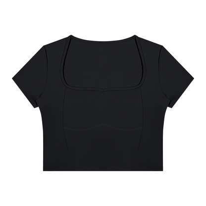 Contrast Sculpt Short Sleeve Training Top