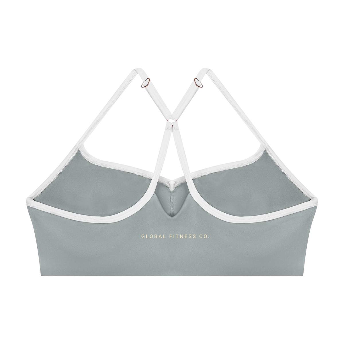 Contrast Strappy Sports Bra – Black & White | Global Fitness Co.