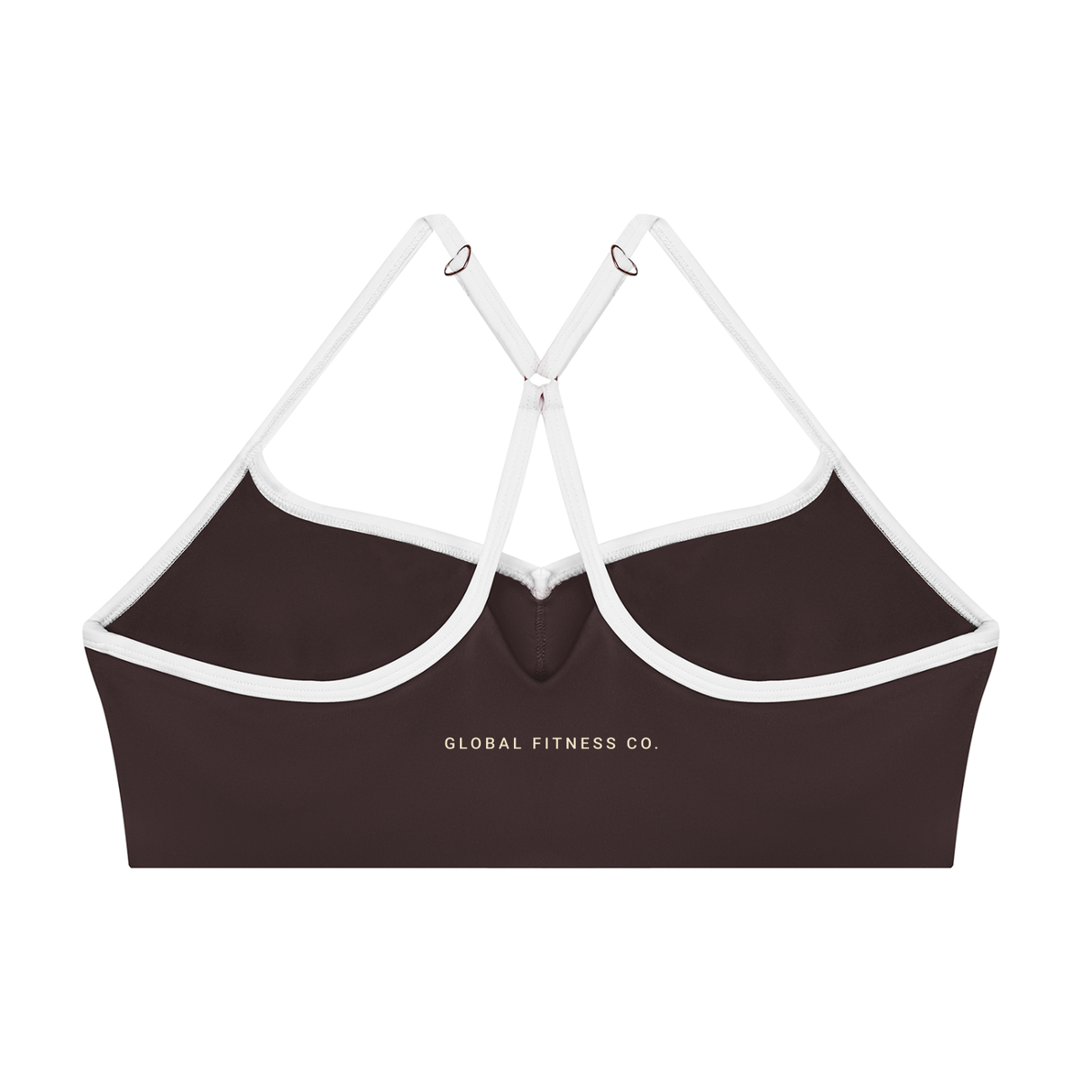 Contrast Strappy Sports Bra – Black & White | Global Fitness Co.