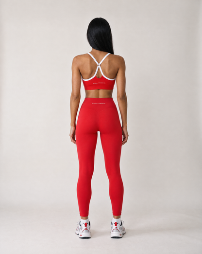 Contrast Strappy Sports Bra – Black & White | Global Fitness Co.