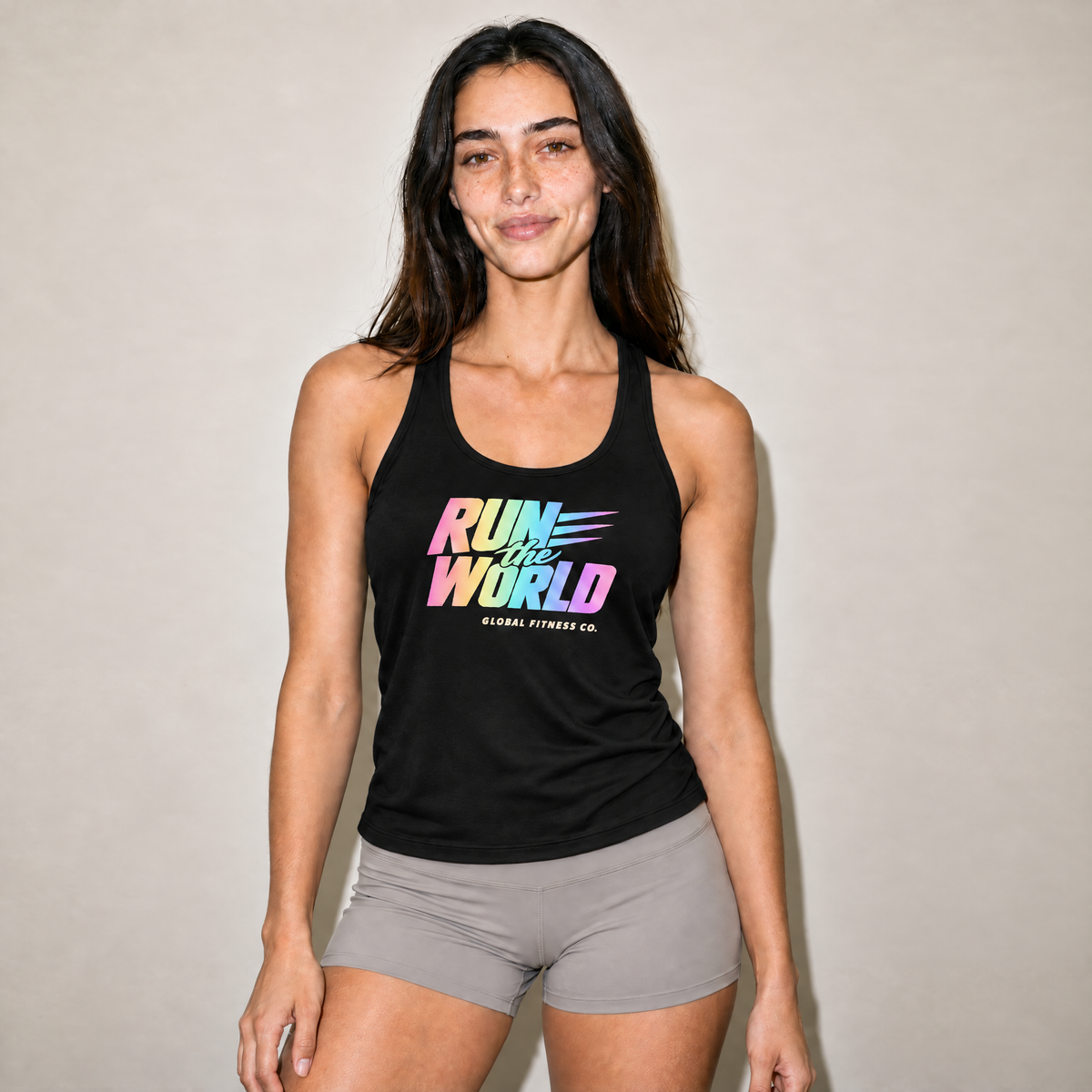 GFC Run the World Performance Tank - ombre