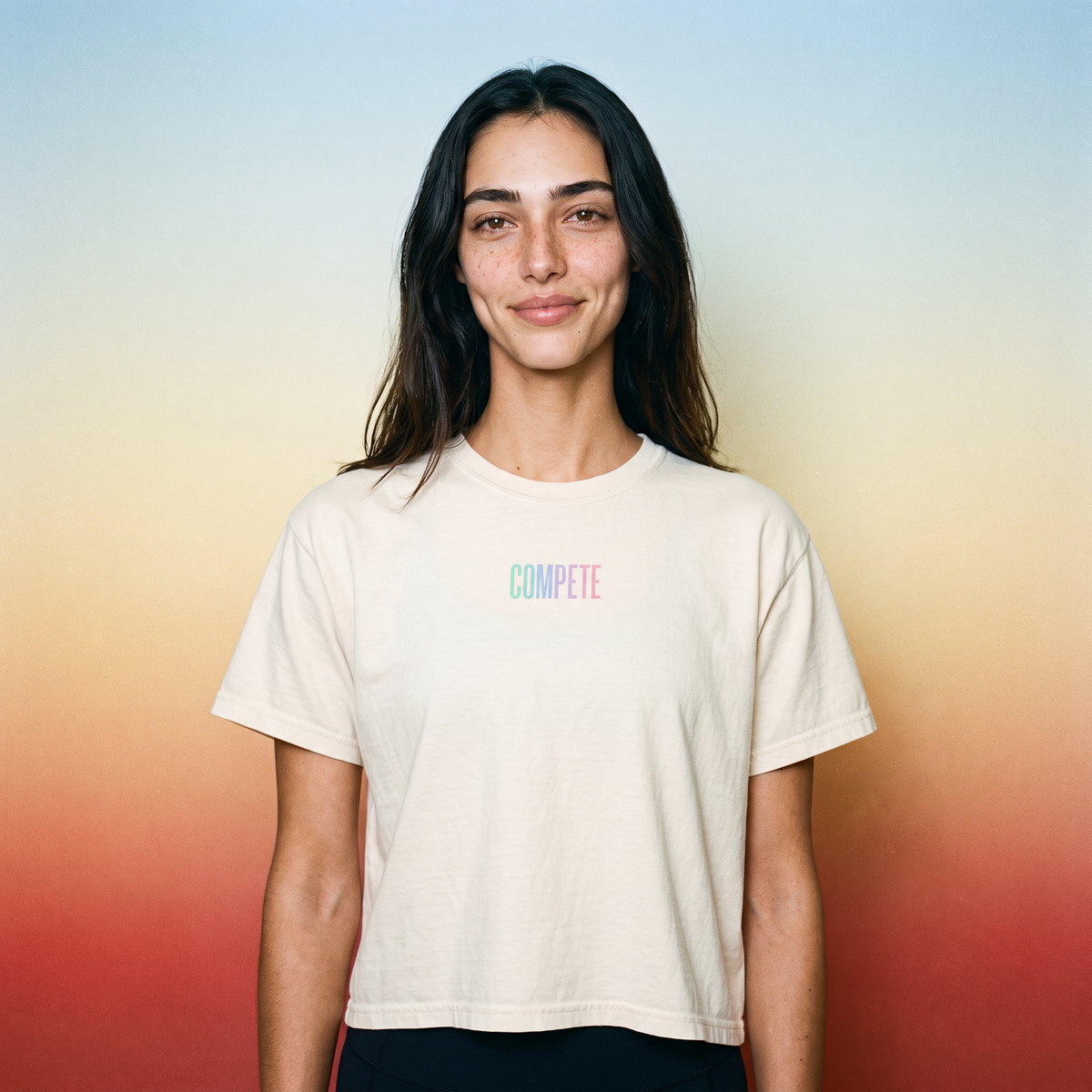 Compete Boxy Tee – Functional Fitness Lifestyle Shirt - Rise with Pride Edition