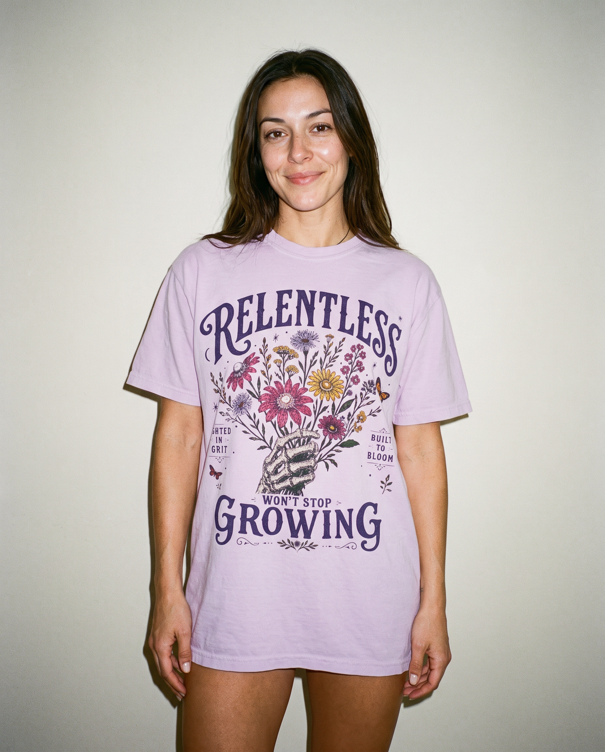 Relentless | Grow Anyway | Premium Heavyweight Fitness T-Shirt