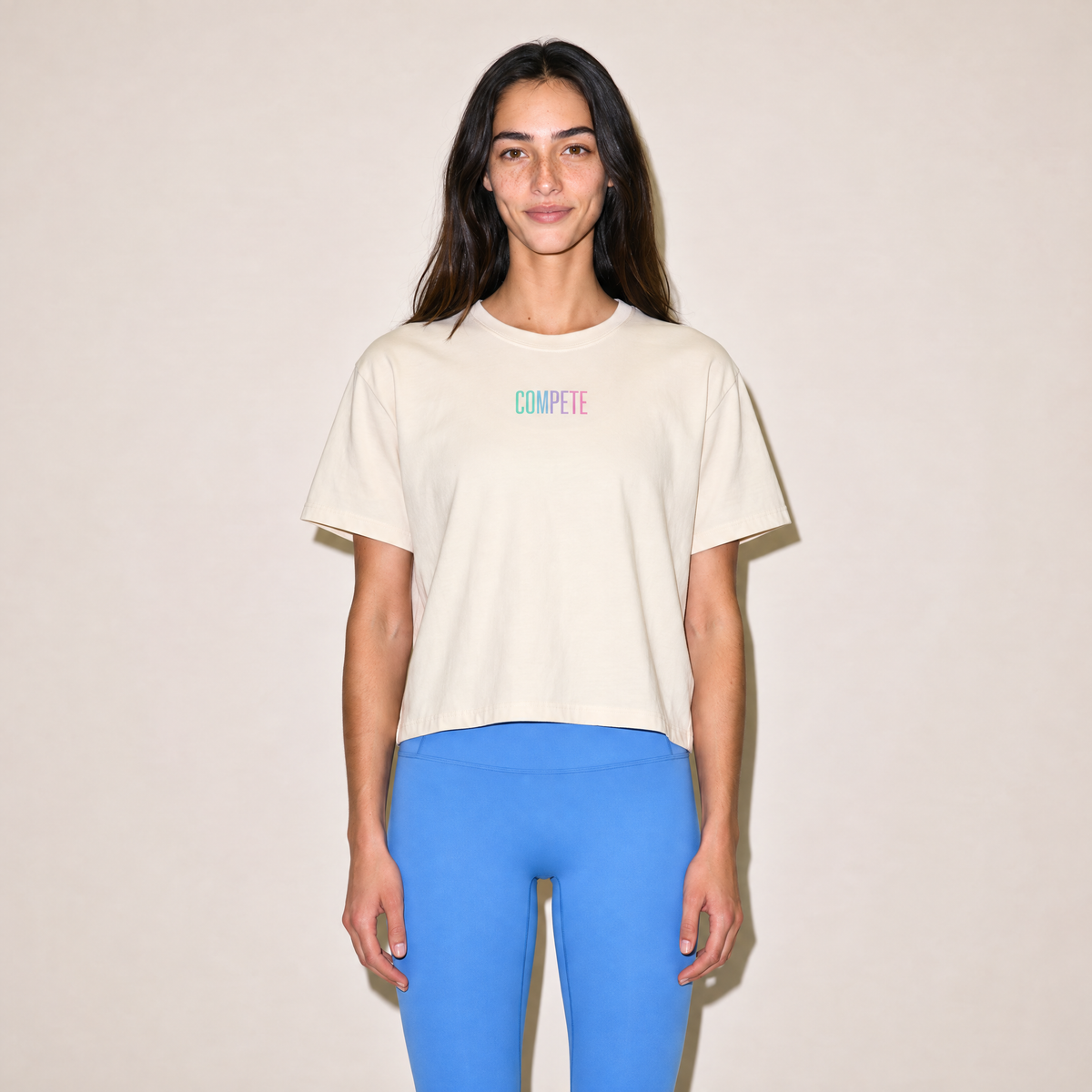Compete Boxy Tee – Functional Fitness Lifestyle Shirt - Rise with Pride Edition