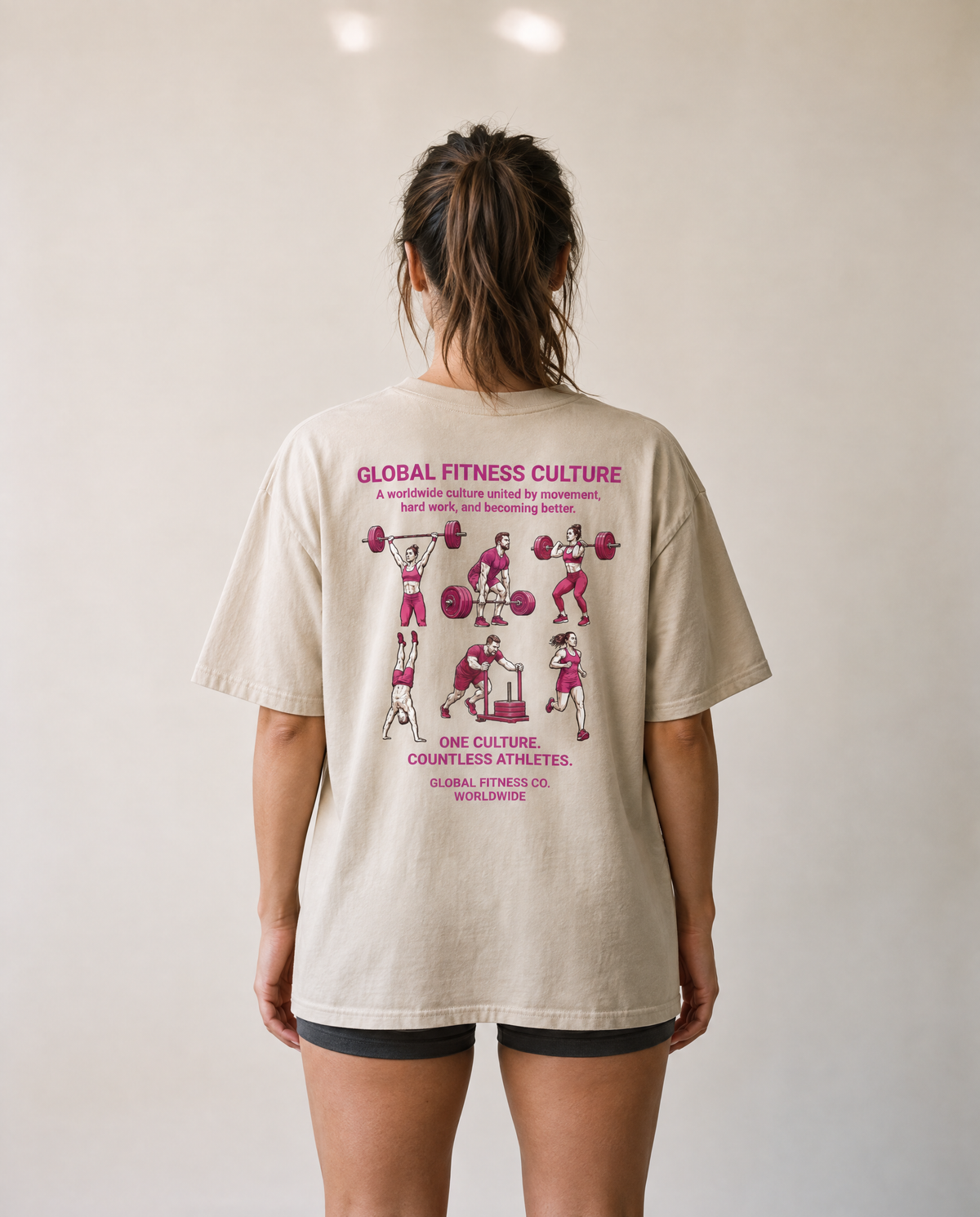 Global Fitness Culture Cotton Training Tee – Unisex Athletic Fit