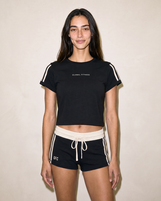 GFC ESSENTIAL LOUNGE SHORTS SET - BLACK