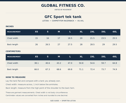 GFC Run the World Performance Tank - ombre