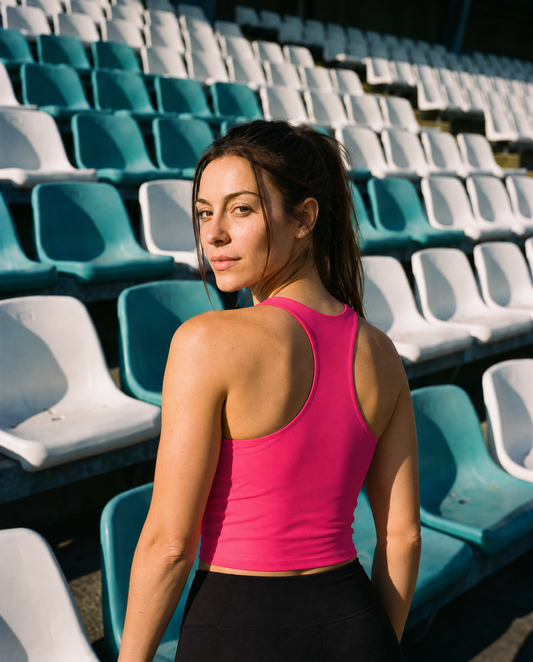 Global Fitness Minimal Racerback Crop Tank